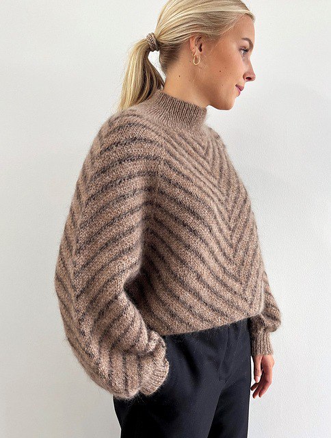 Джемпер MY HERRINGBONE JUMPER спицами Джемпер MY HERRINGBONE JUMPER спицами