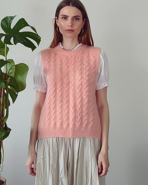 Жилет Ginger vest спицами Жилет Ginger vest спицами