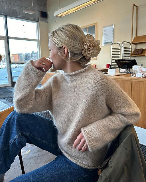Топ Manhattan спицами Sweater Cloud спицами