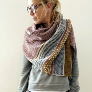 Шаль slip stitch party спицами Шаль slip stitch party спицами