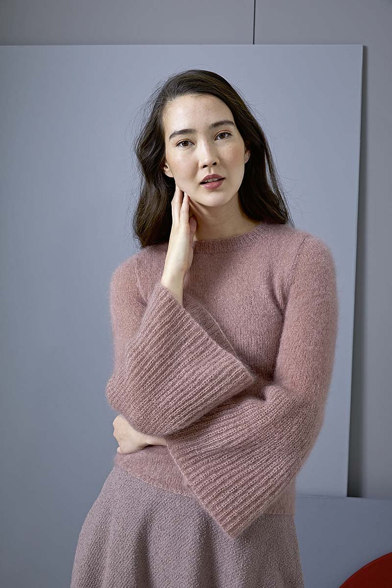Мохеровой пуловер Mohair Luxe (Мохер люкс) спицами Мохеровой пуловер Mohair Luxe (Мохер люкс) спицами